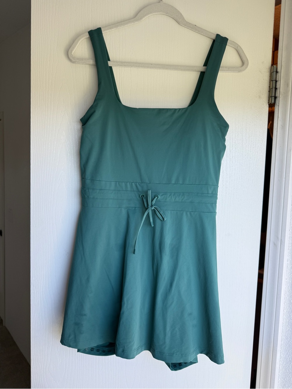 all in motion Teal Square-Neck A-Line Dress